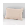 Taie d'oreiller "Gaïa" 60 x 60 cm & 50 x 70 cm "Gaze de Coton" - Gaïa Guimauve - 50 x 70 cm