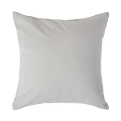 Taie d'oreiller gris acier 100% coton égyptien 200 fils, 40x40 cm - HOMESCAPES