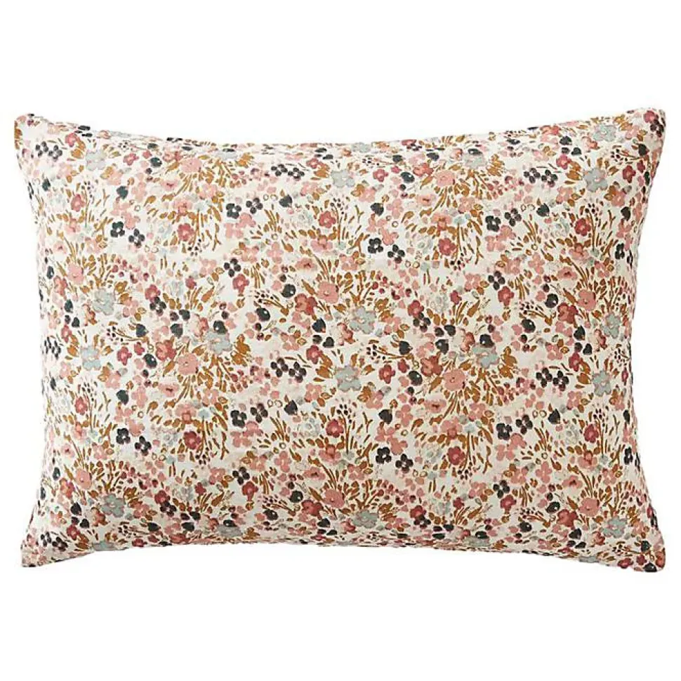 Taie d'oreiller imprimée "Capucine" 60 x 60 cm & 50 x 70 cm "Gaze de Coton" - Capucine Pampa - 50 x 70 cm