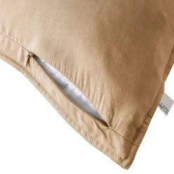 Taie d'oreiller "Lysandre" toutes dimensions "Lyocel" L'effet Papillon - Lysandre Camel - Taie d'oreiller 63 x 63 cm