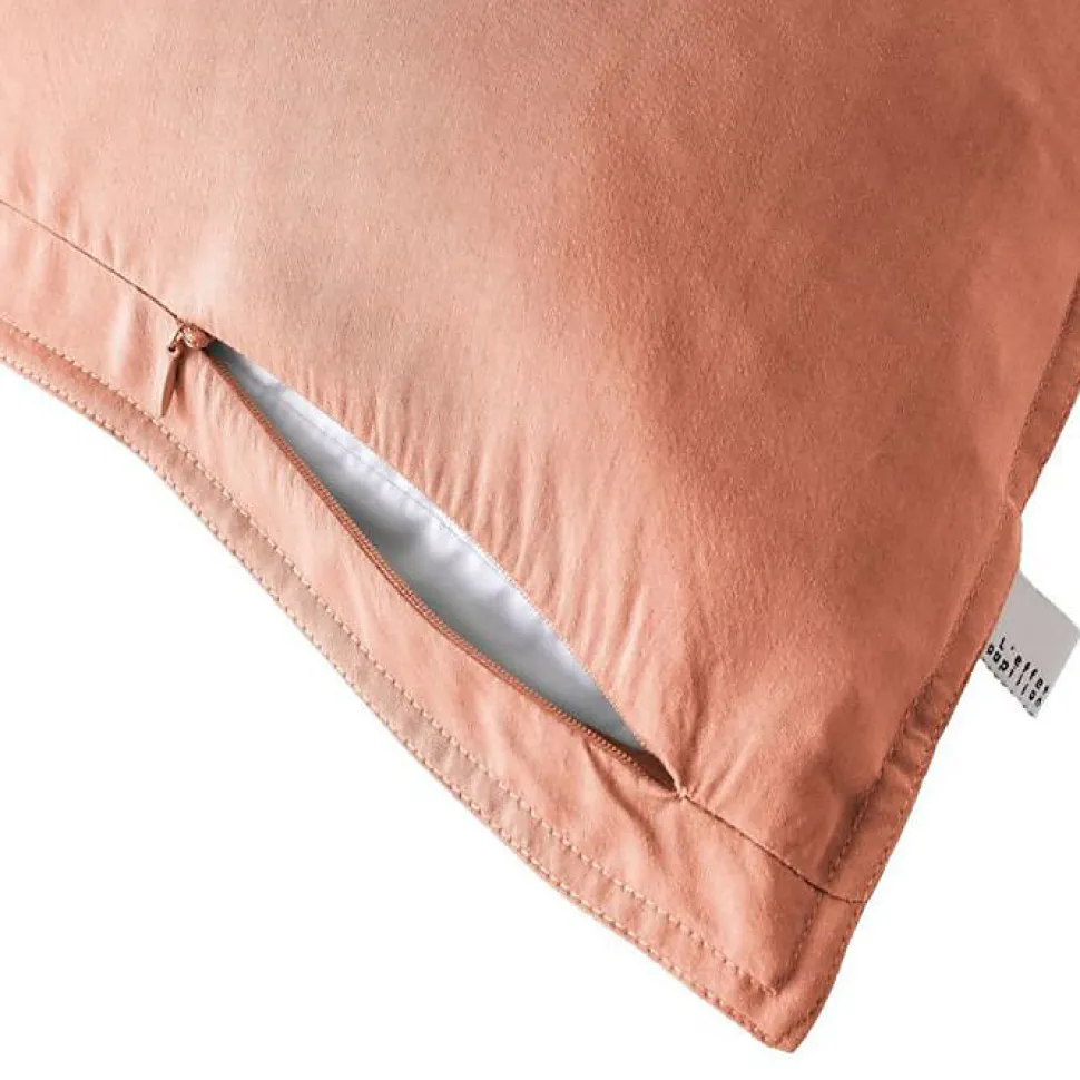 Taie d'oreiller "Lysandre" toutes dimensions "Lyocel" L'effet Papillon - Lysandre Terracotta - Taie d'oreiller 50 x 70 cm