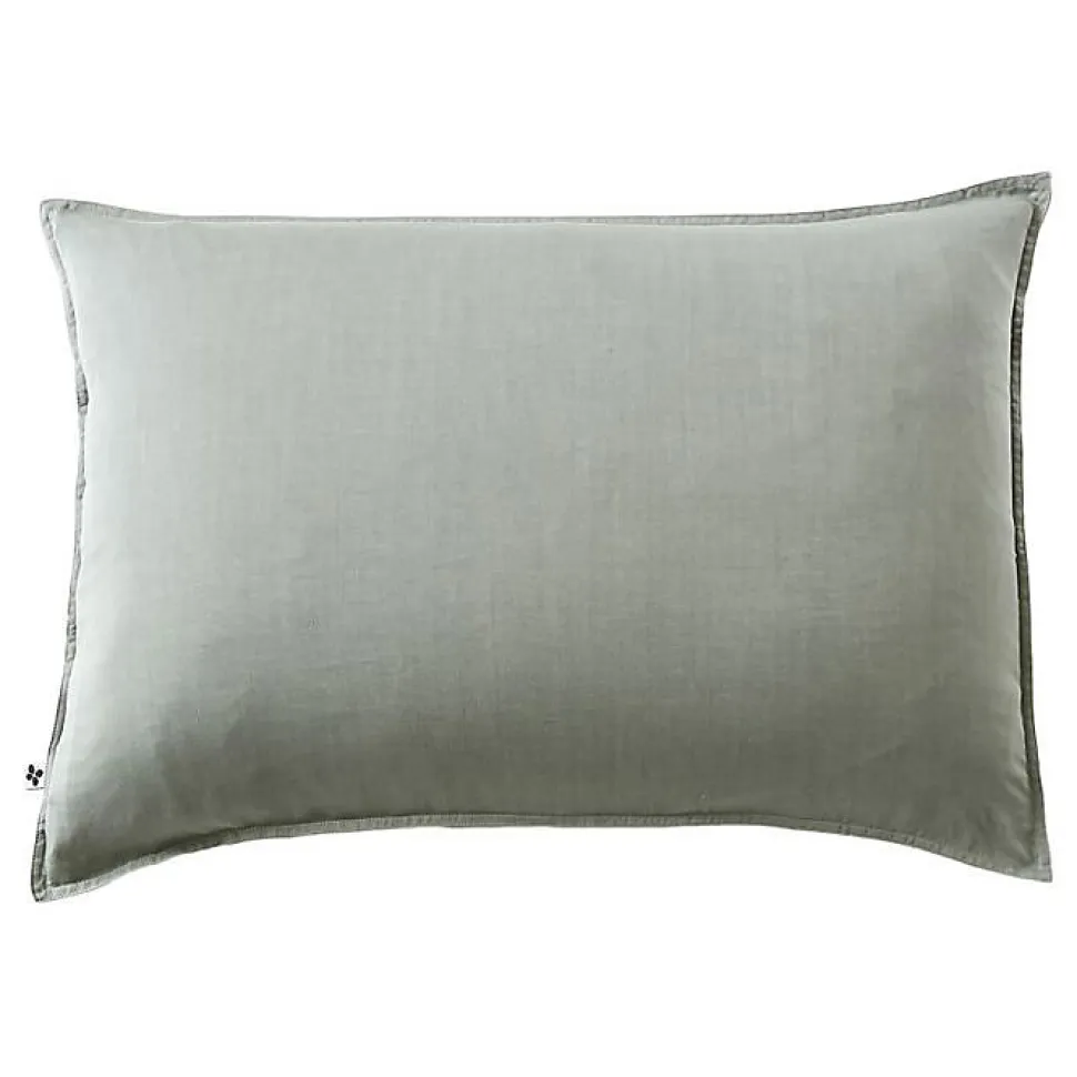 Taie d'oreiller "Lysandre" toutes dimensions "Lyocel" L'effet Papillon - Lysandre Granit - Taie d'oreiller 50 x 70 cm