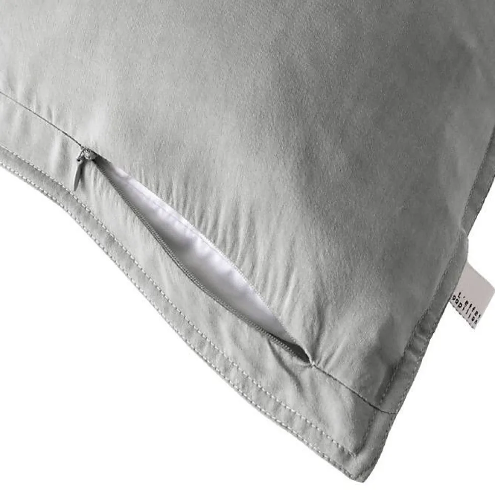 Taie d'oreiller "Lysandre" toutes dimensions "Lyocel" L'effet Papillon - Lysandre Granit - Taie d'oreiller 50 x 70 cm