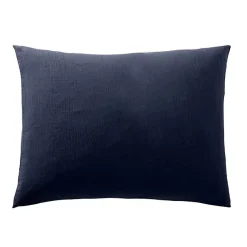 Taie d'oreiller "Noah" 50 x 70 cm "Gaze de Coton" - Noah Bleu Nuit