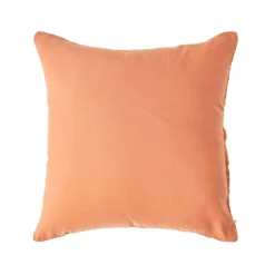 Taie d'oreiller orange en lin lavé, 40x80 cm - HOMESCAPES