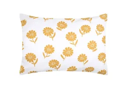 Taie d'39oreiller percale de coton motif floral 50x70cm