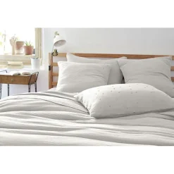 Taie d'oreiller Pois Doré Déco 