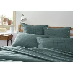 Taie d'oreiller Pois Doré Déco 