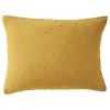 Taie d'oreiller Pois Doré Déco "Gaïa Chic" 60 x 60 cm & 50 x 70 cm "Gaze de Coton" - Gaïa Chic Safran - 50 x 70 cm