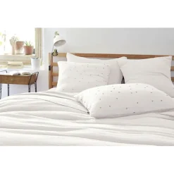 Taie d'oreiller Pois Doré Déco "Gaïa Chic" 60 x 60 cm & 50 x 70 cm "Gaze de Coton" - Gaïa Chic Chantilly - 50 x 70 cm