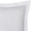 Taie d'oreiller "Prestige" 100% Satin de coton Peigné avec fines rayures / 120 fils /cm² Coton Pur - - Taie d'oreiller 50 x 70 cm