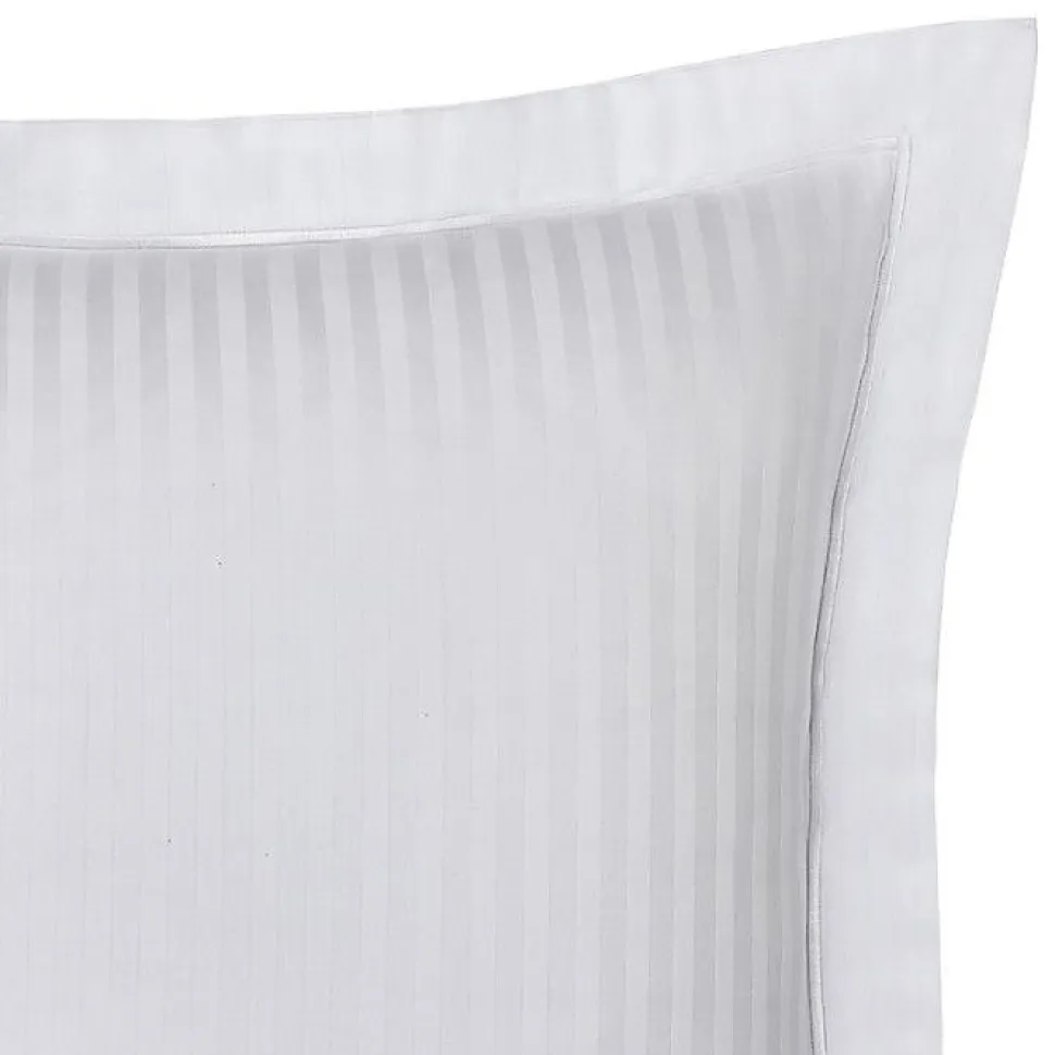 Taie d'oreiller "Prestige" 100% Satin de coton Peigné avec fines rayures / 120 fils /cm² Coton Pur - - Taie d'oreiller 65 x 65 cm