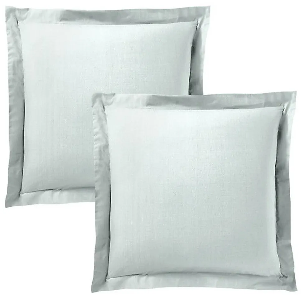 Taie d'oreiller "Prémium" toutes dimensions - Prémium Menthe - 63 x 63 cm volant plat piqué