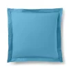 Taie d'oreiller "Prémium" toutes dimensions - Prémium Cyan - 63 x 63 cm volant plat piqué