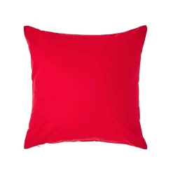 Taie d'oreiller rouge 100% coton égyptien 200 fils, 40x40 cm - HOMESCAPES
