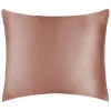 Taie d'oreiller "Silk" Soie de mûrier Coton pur - Silk Rose - 65 x 65 cm