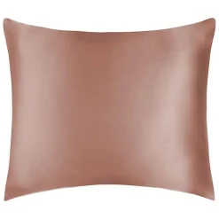 Taie d'oreiller "Silk" Soie de mûrier Coton pur - Silk Rose - 65 x 65 cm