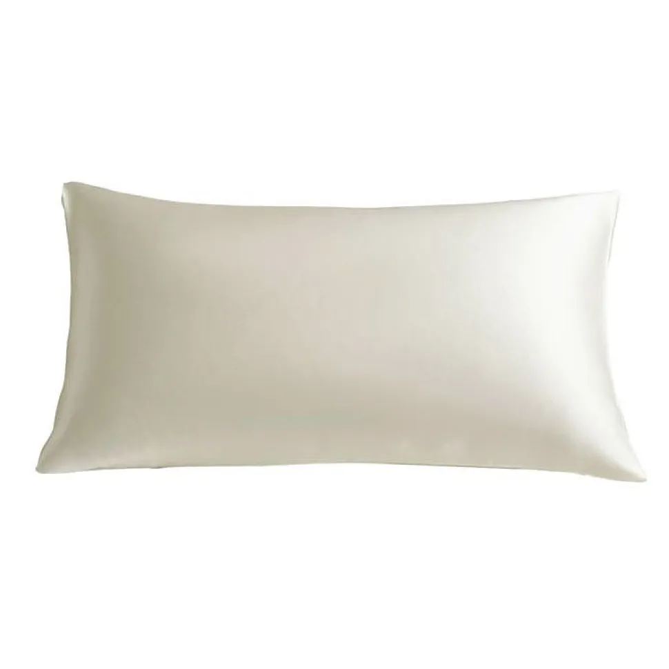 Taie d'oreiller "Silk" Soie de mûrier Coton pur - Silk Ivoire - 50 x 70 cm