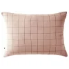 Taie d'oreiller Tissé-teint grands carreaux Déco "Gaïa Match" 60 x 60 cm & 50 x 70 cm "Gaze de Coton" - Gaïa Match Guimauve - 50 x