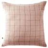 Taie d'oreiller Tissé-teint grands carreaux Déco "Gaïa Match" 60 x 60 cm & 50 x 70 cm "Gaze de Coton" - Gaïa Match Guimauve - 60 x