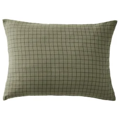 Taie d'oreiller Tissé-teint petits carreaux Déco 