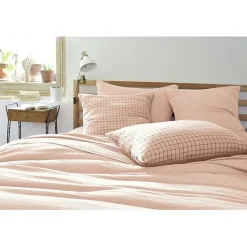 Taie d'oreiller Tissé-teint petits carreaux Déco 