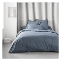 Taie d'oreiller TODAY Essential - 63 x 63+5 cm - 100% Coton uni - Denim