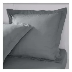 Taie d'oreiller TODAY Essential - 63 x 63+5 cm - 100% Coton uni - Acier