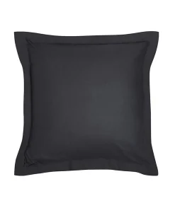 Taie d'oreiller TODAY Essential - 63 x 63+5 cm - 100% Coton uni - Fusain