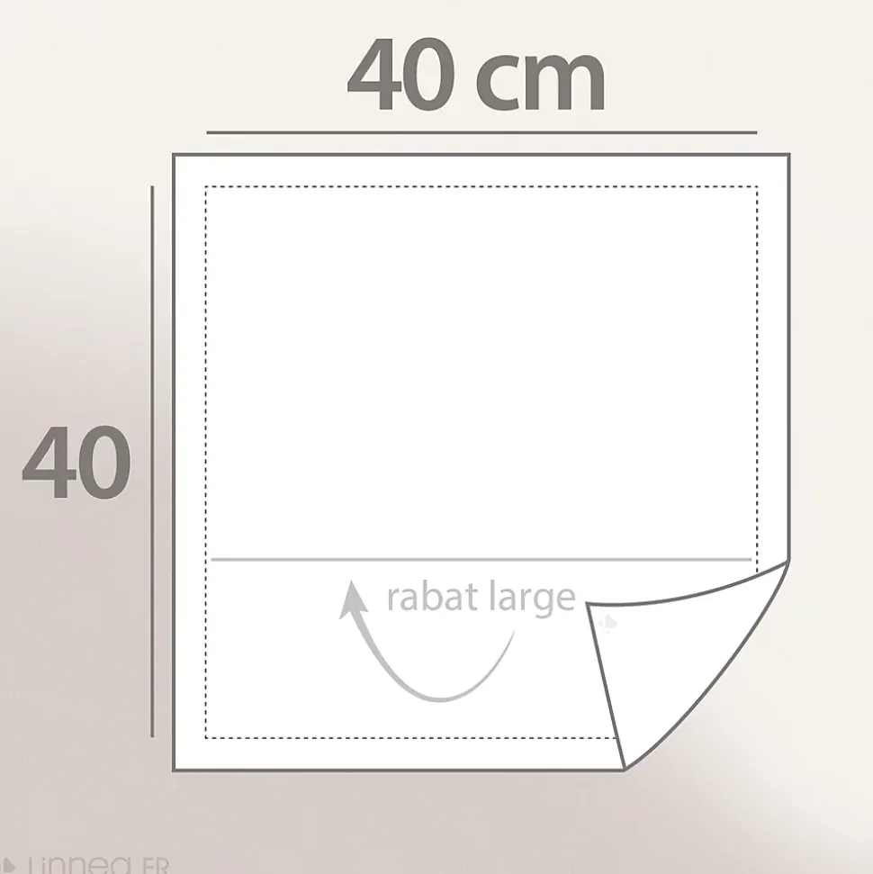 Taie d'oreiller uni 40x40 cm coton ALTO Chamois