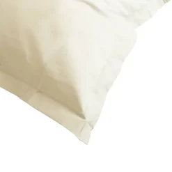 Taie d'oreiller uni 65x65 cm coton ALTO Crème