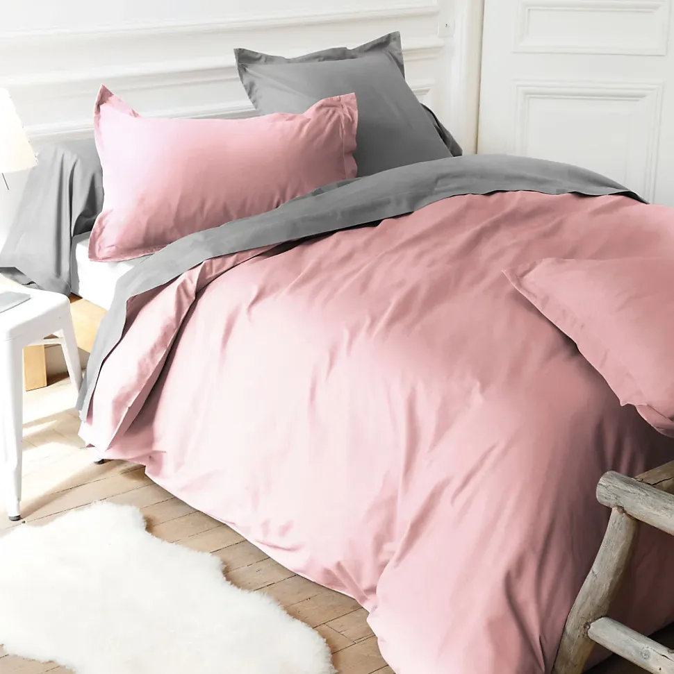 Taie d'oreiller uni 65x65 cm coton ALTO Macaron