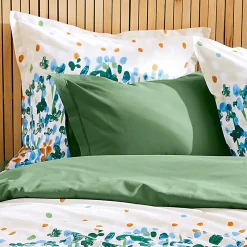 Taie d'oreiller uni 50x70 cm en coton ÉVASION Vert fougère