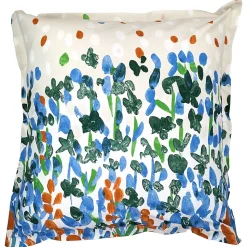Taie d'oreiller uni 65x65 cm en coton ÉVASION Blanc vert