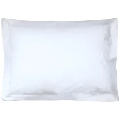 Taie d'oreiller uni 60x40 cm pur percale PRIMO Blanc