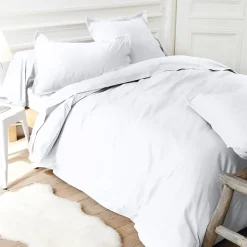 Taie d'oreiller uni 60x40 cm pur percale PRIMO Blanc