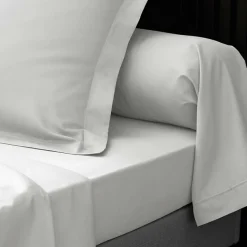 Taie d'oreiller unie 100% Percale de Coton ORIGINE (63x63 cm - Blanc)