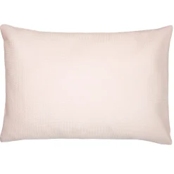 Taie d'oreiller unie en coton nid d'abeille