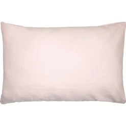 Taie d'oreiller unie en coton nid d'abeille