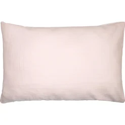 Taie d'oreiller unie en coton nid d'abeille