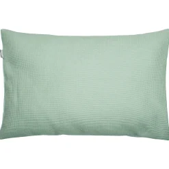 Taie d'oreiller unie en coton nid d'abeille