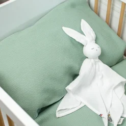 Taie d'oreiller unie en coton nid d'abeille