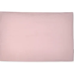 Taie d'oreiller unie en double gaze de coton