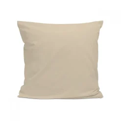 Taie d'oreiller unie 65x65cm PERCALE LIN