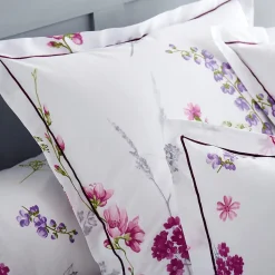 Taie d'oreiller 65x65 cm coton PRETTY blanc