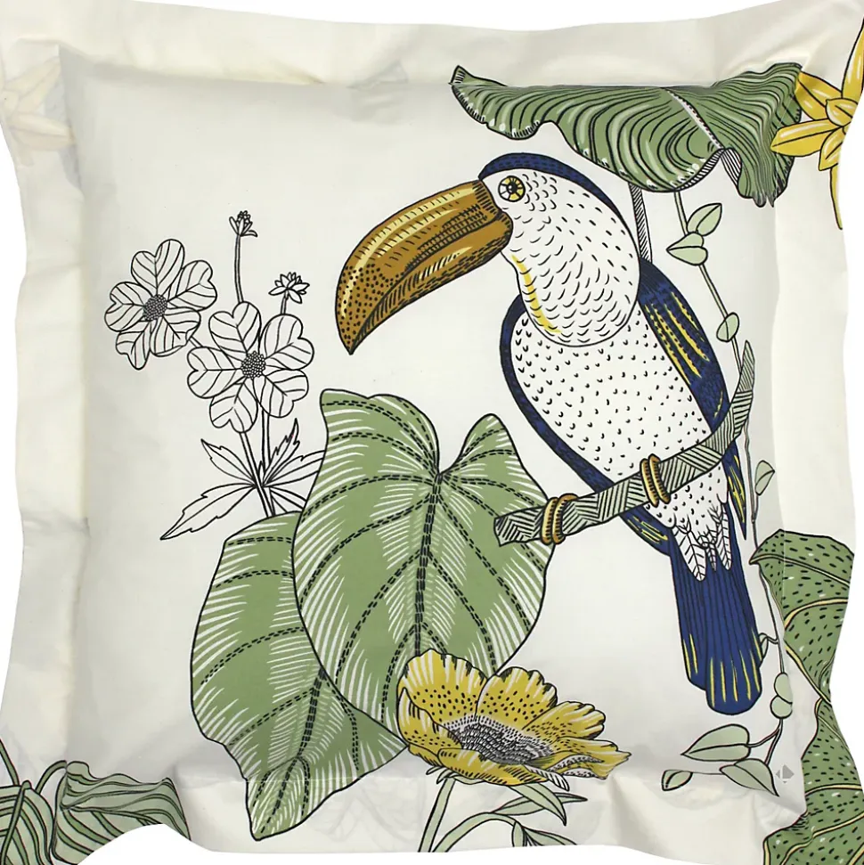 Taie d'oreiller 65x65 cm coton TOCO vert