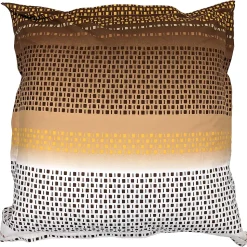 Taie d'oreiller 65x65 cm coton NIAGARA marron Châtaigne