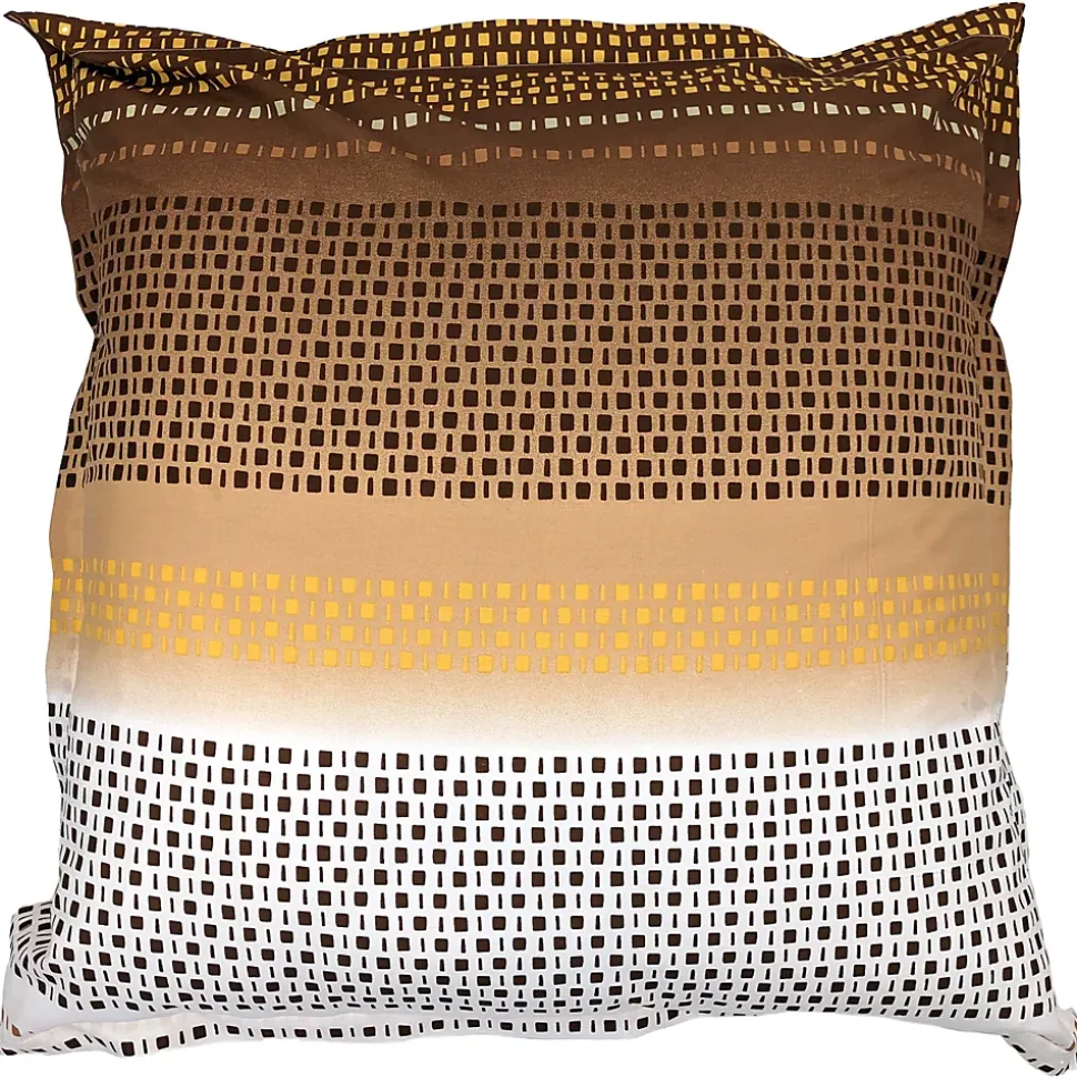 Taie d'oreiller 65x65 cm coton NIAGARA marron Châtaigne