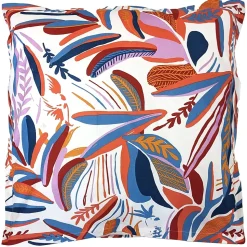 Taie d'oreiller 65x65 cm coton PERROQUET multicolore Salsa