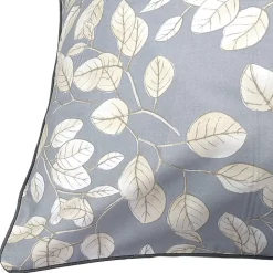 Taie d'oreiller 65x65 cm en 100% percale de coton LISON gris